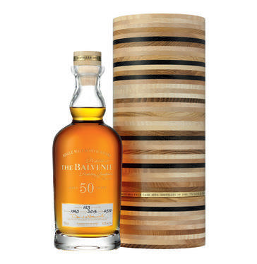 BALVENIE 50 YO Speyside Single Malt Whisky In Special Collectors Tube  (1 x 750ml)