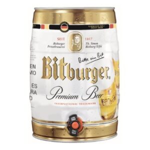 BITBURGER Imported Premium Pilsner Keg 5 ltr  (1 x 5L)