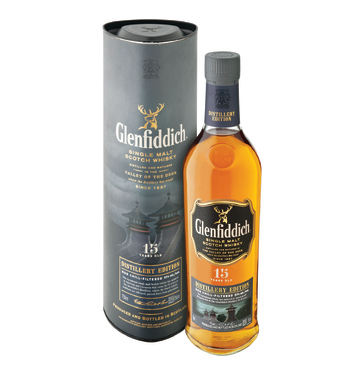 GLENFIDDICH 15YO Distillery Edition Speyside Malt Scotch Whisky in Gift Tube  (1 x 750ml)