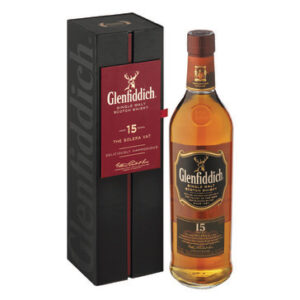 GLENFIDDICH 15 YO Solera Reserve Single Malt Scotch Whisky Gift Tube  (1 x 750ml)