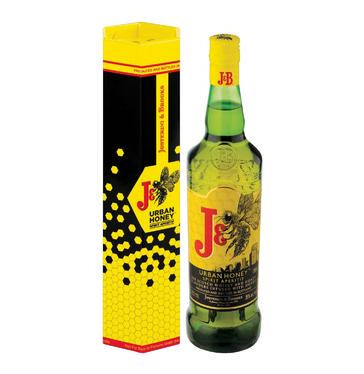 J & B Urban Honey Spirit Aperitif Blended Scotch Whisky In Gift Tube  (1 x 750ml)