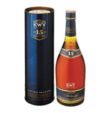 KWV 15 YO Limited Release Brandy in Gift Tin  (1 x 750ml)