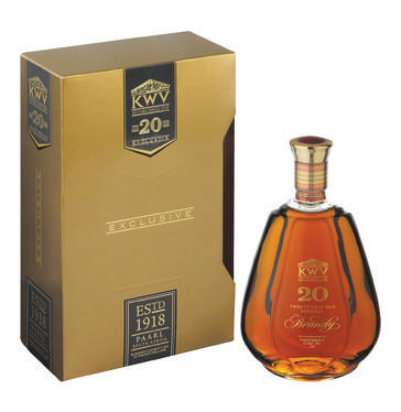 KWV 20 YO Potstilled Brandy In Gift Box  (1 x 750ml)