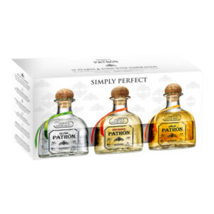 PATRON Tequila 3x750ml SilverResposado & Anejo Gift Box  (3 x 750ml)