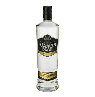 RUSSIAN BEAR Spiced Vanilla With Coffee Bean Vodka  (1 x 750ml)