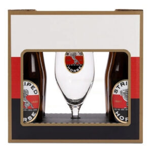 STRIPED HORSE Lager & Glass Gift Pack  (4 x 330ml)